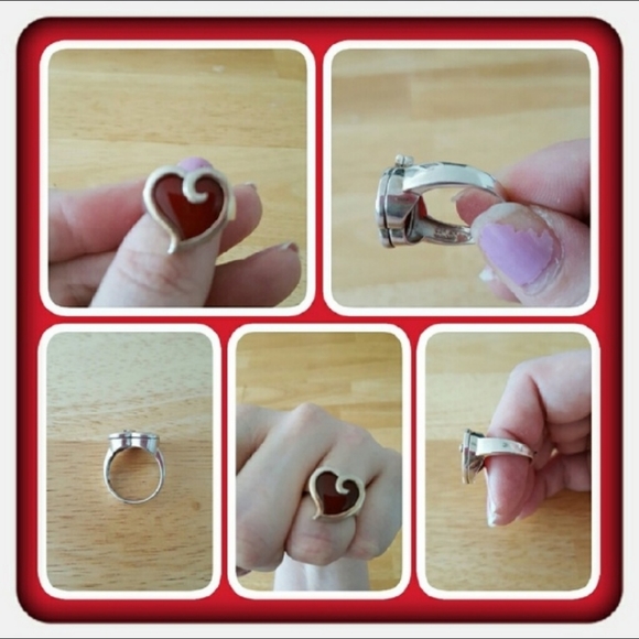 NWOT Genuine Carnelian & Sterling Silver Ring - Picture 4 of 4